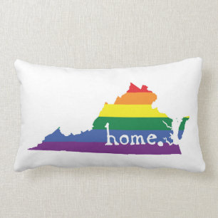 Coussin Rectangle État Gay pride Virginie