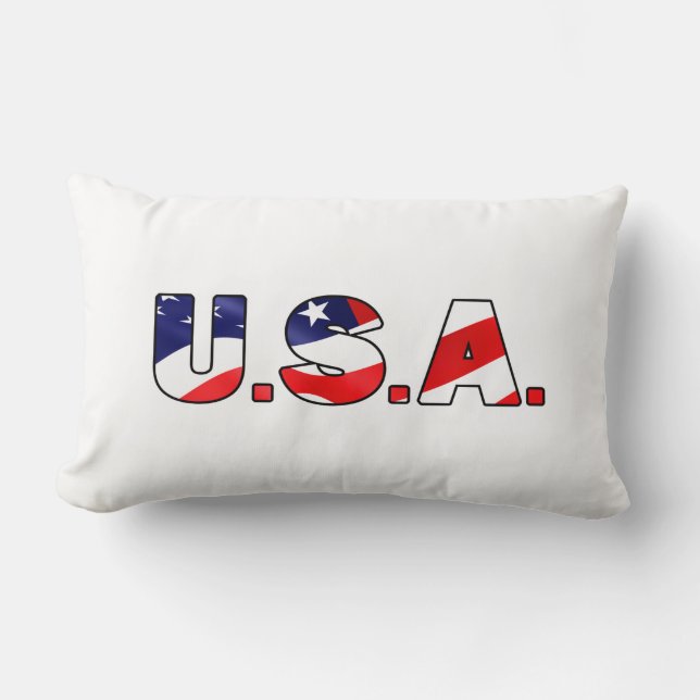 Coussin Rectangle États-Unis (Recto)