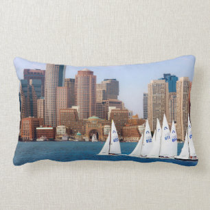 Coussin Rectangle États-Unis, Massachusetts. Skyline 4 de Boston Wa