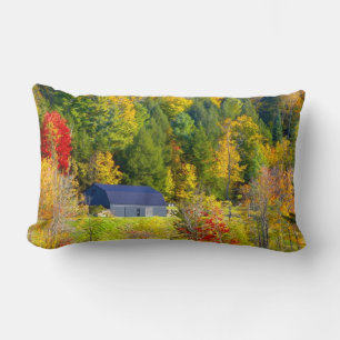 Coussin Rectangle États-Unis, Vermont. Feuillage d'automne le long d
