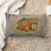 Coussin Rectangle Été Étang de grenouilles (Couverture)