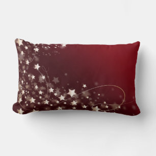 Coussin Rectangle Etoiles Confetti de Parties scintillant d'or Faux