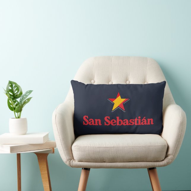 Coussin Rectangle Étoiles de l'Espagne – San Sebastian (Chaise)