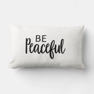 Coussin Rectangle Être paisible art chrétien Paix Citation Art Evang