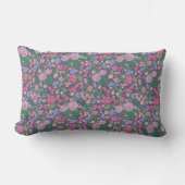 Coussin Rectangle Éventails japonais de la fête des mères coquelicot (Recto)