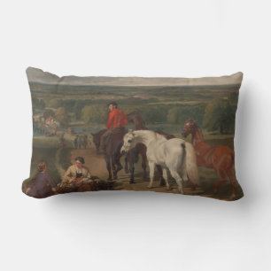 Coussin Rectangle Exercice des chevaux royaux (art équin)