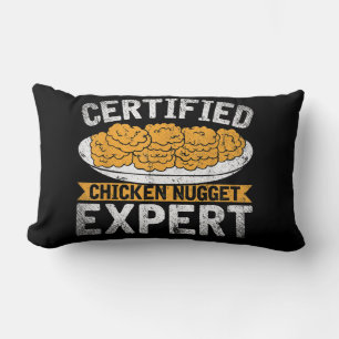 Coussin Rectangle Expert Certifié en Nugget de Poulet  Drôle Poule