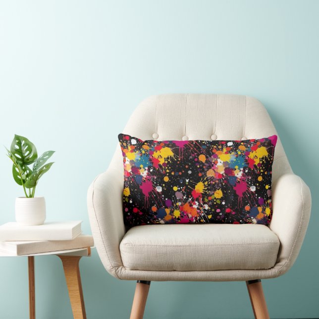 Coussin Rectangle Explosion de couleur (Chaise)