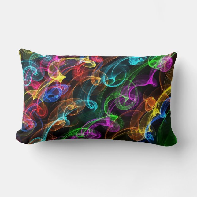 Coussin Rectangle Explosion lumineuse colorée (Recto)