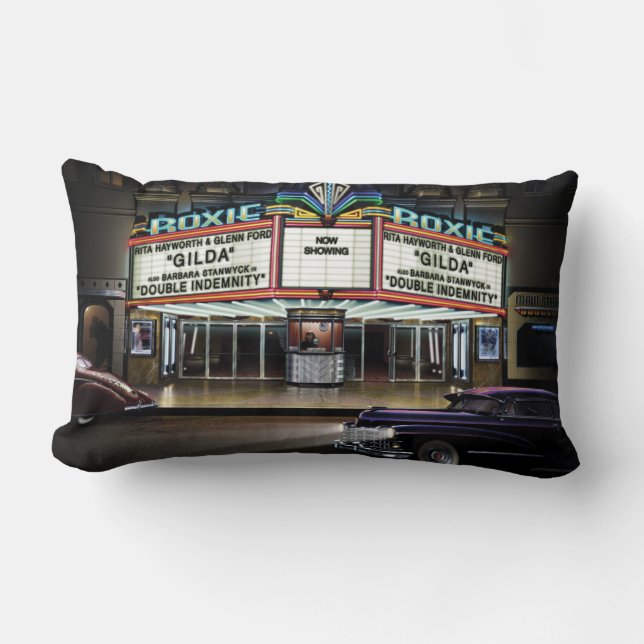Coussin Rectangle Exposition d'image de Roxie (Recto)