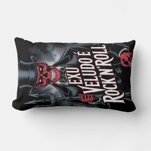 Coussin Rectangle Exu Veludo é Rock'N'Roll #1 (Recto)
