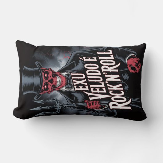 Coussin Rectangle Exu Veludo é Rock'N'Roll #1 (Recto)