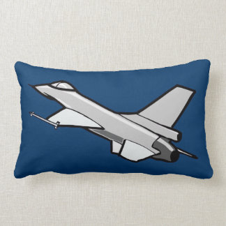 Coussin Rectangle F16 Fighting Falcon Fighter Jet en vol
