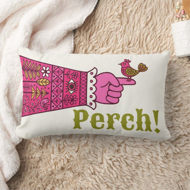Coussin Rectangle Fab Art Populaire Rétro Main Pointée Manicule (Couverture)
