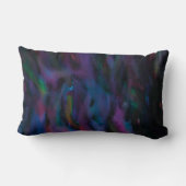 Coussin Rectangle Fâcheux abstrait fumée violets couleur d'eau ronde (Verso)