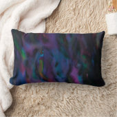 Coussin Rectangle Fâcheux abstrait fumée violets couleur d'eau ronde (Couverture)