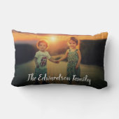 Coussin Rectangle Faites votre propre photo de famille normale (Verso)