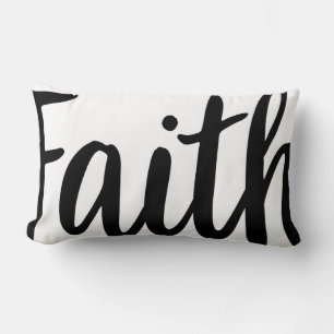 Coussin Rectangle Faith Evangile Graphique Foi Art Esthétique Christ
