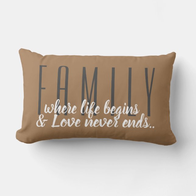 Coussin Rectangle Famille (Recto)