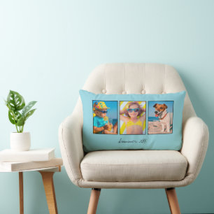 Coussin Rectangle Famille de trois photos