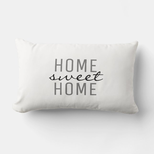 Coussin Rectangle Famille douce à la maison blanche fraîche chic (Recto)
