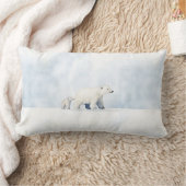 Coussin Rectangle Famille d'ours polaire arctique (Couverture)