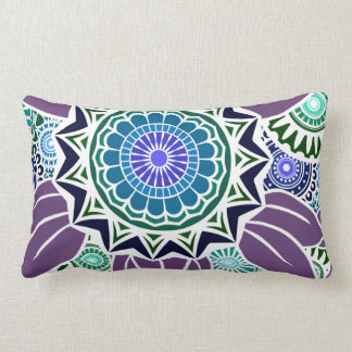 Coussin Rectangle FANDANGO de DECO dans Teal, le vert et le pourpre