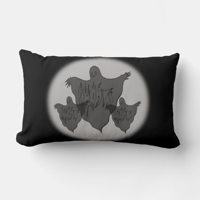 Coussin Rectangle Fantômes éffrayants - (Recto)