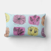 Coussin Rectangle Farbiges Blumen  (Recto)
