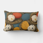 Coussin Rectangle Farmer's Colorful Spotted Hen Eggs (Recto)