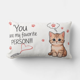 Coussin Rectangle "Favorite Person" Lumbar Cushion