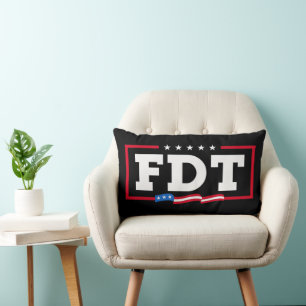 Coussin Rectangle FDT Amusant anti-Trump No-Trump