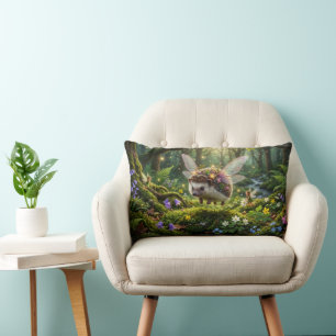 Coussin Rectangle Fée Hérisson Fantaisie Fantastique