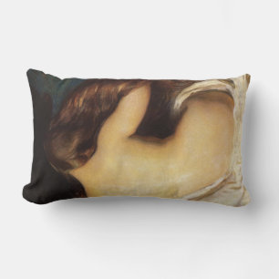 Coussin Rectangle Femme qui pleure ses cheveux (par Joseph DeCamp)