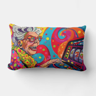 Coussin Rectangle Fente machine Granny Throw PIllow