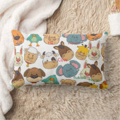 Coussin Rectangle Ferme animale adorable cochon lapins vaches enfant (Couverture)