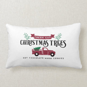 Coussin Rectangle Ferme de sapin de Noël