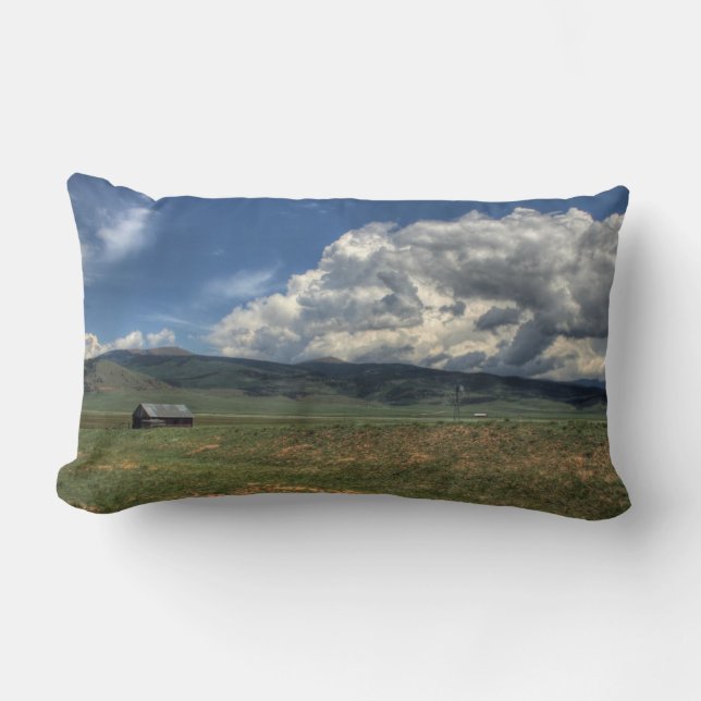 Coussin Rectangle Ferme du Colorado (Recto)
