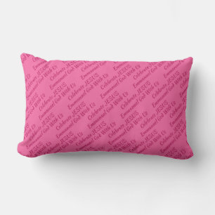 Coussin Rectangle FÊTE DE JÉSUS EMMANUEL Pink Hot