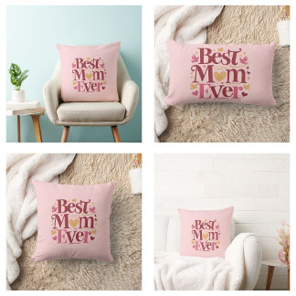 Coussin Rectangle Fête des Mères Meilleure Maman de tous les temps