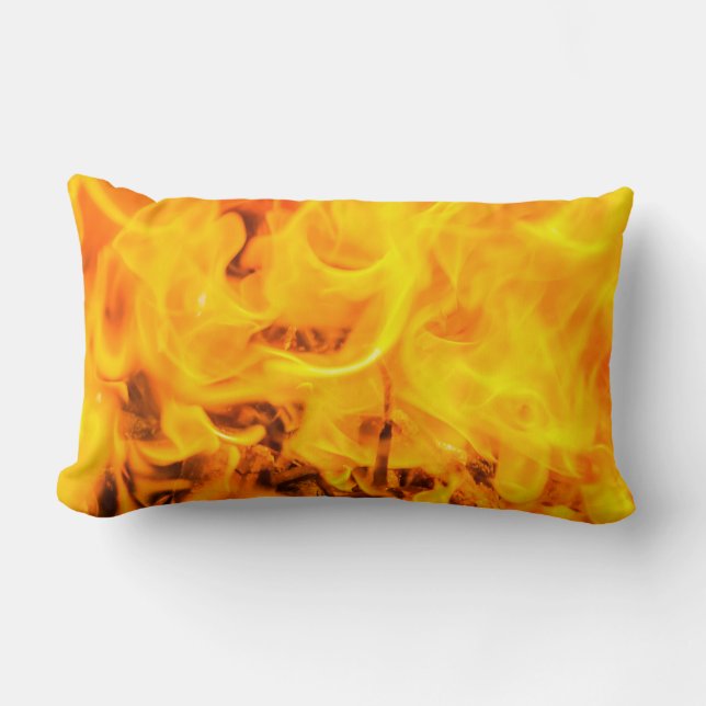 Coussin Rectangle Feu et flammes (Recto)