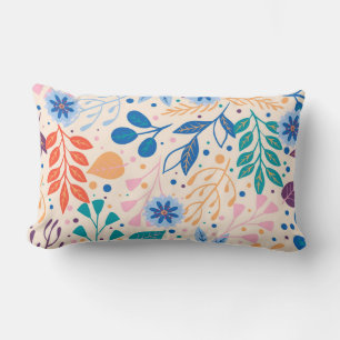 Coussin Rectangle Feuille coloré Motif de feuillage moderne