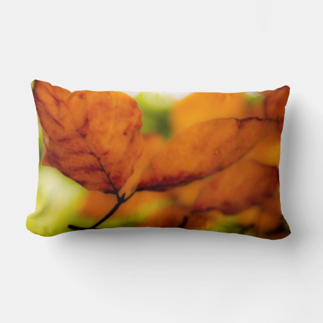 Coussin Rectangle Feuille d'automne (Recto)
