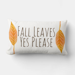 Coussin Rectangle Feuilles d'automne orange Oui S'il vous plaît Auto