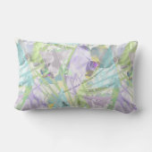 Coussin Rectangle Feuilles d'orchidées et de palmiers, tropicale (Verso)