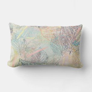 Coussin Rectangle Feuilles. lancer l'oreiller