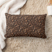 Coussin Rectangle Fèves de café délicieux (Couverture)