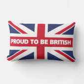 Coussin Rectangle Fier d'être britannique (Recto)