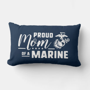 Coussin Rectangle Fier maman d'une Marine