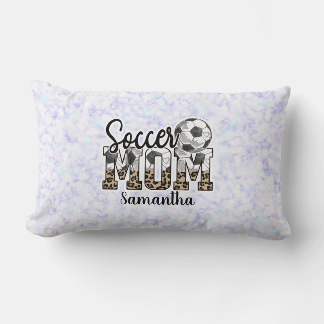 Coussin Rectangle Fier Soccer Maman - Champion de Sideline (Recto)